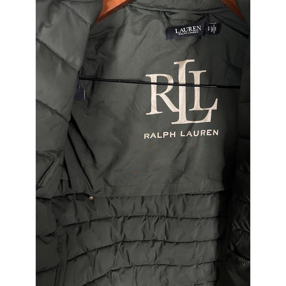 Lauren Ralph Lauren Stretch Patch Pkt Puffer Jacket Sz S MSRP $200 color Green - Picture 8 of 10